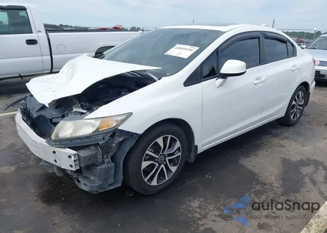 2013 Honda Civic Ex-L из США, поврежденный, VIN 2HGFB2F90DH502497